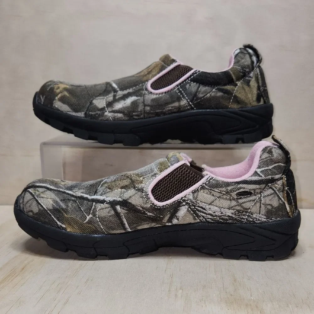 Natural Reflections Camouflage Pink Slip-On Flats Women’s Size 6.5 Fabric Upper